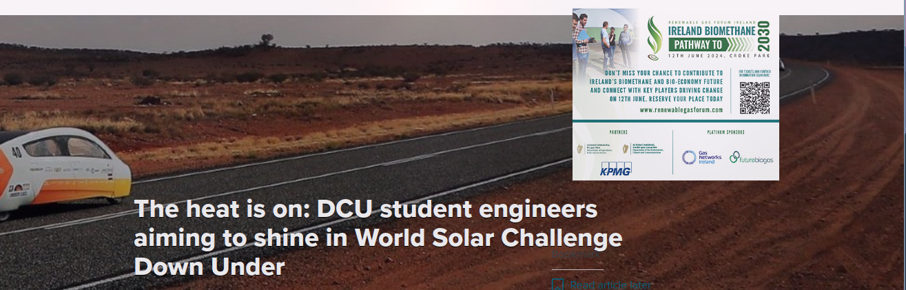 The heat is on: DCU student engineers aiming to shine...