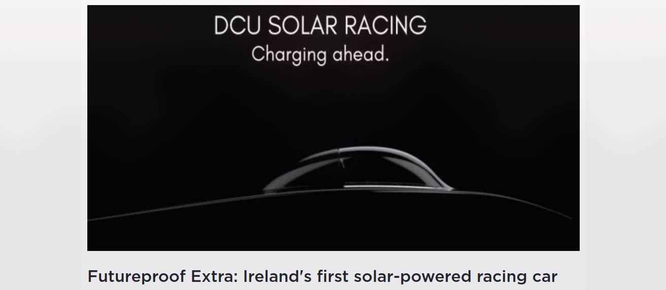 Futureproof Extra: Ireland's first solar-powered racing car